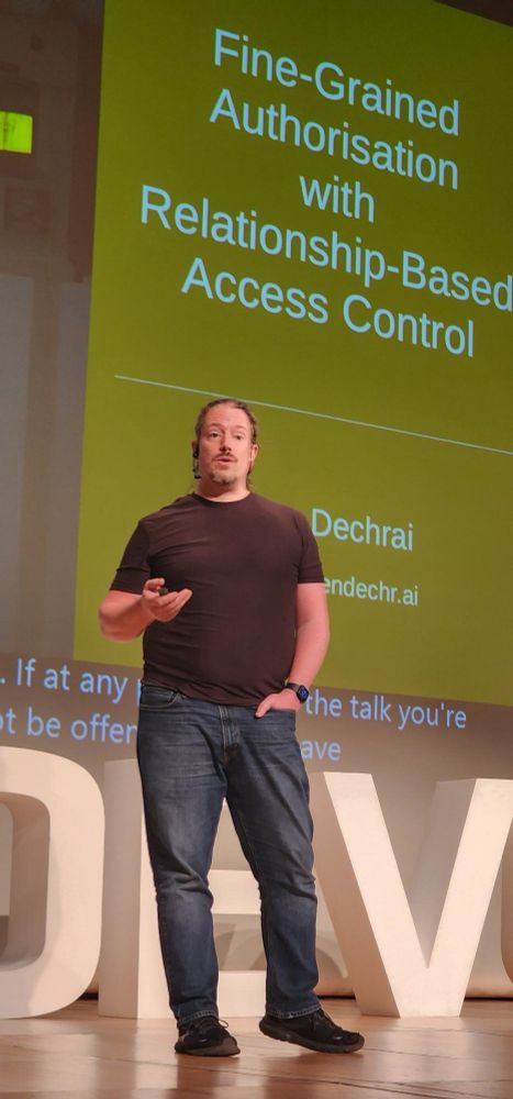 Ben on stage at Devoxx Greece