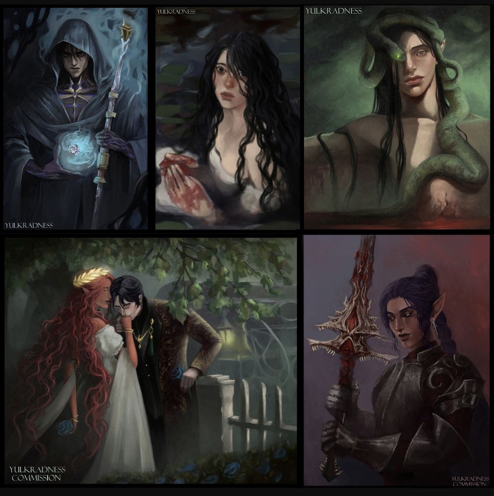 Halfbody illustration compilation 