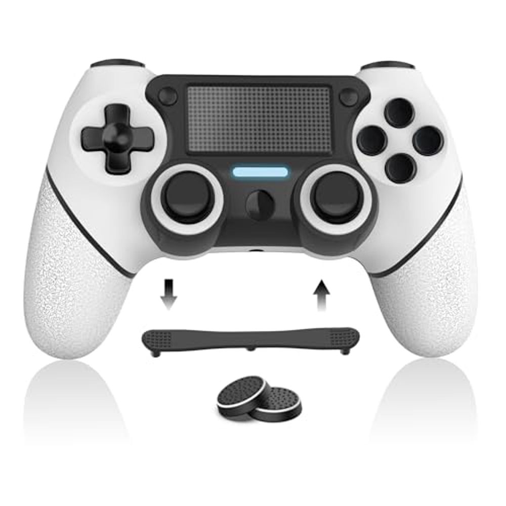 ps4コントローラー純正【2023年日本限定】ps4コントローラー Bluetooth5․0無線接続 プレステ4コントローラー純正品 フリーク付き 600mAh大容量電池 ゲームパッド PS4/PS4 Pro/Slim/PC（Windows7/8/10/11）対応 イヤホンジャック付き 快適されたボタン モーションセンサーと振動機能ある FPS 連射TURBO機能設定でき 日本語取扱説明書付き