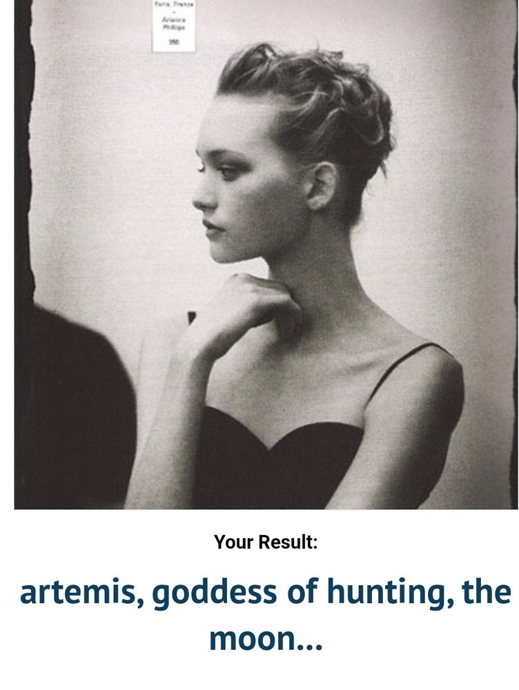 Result: Artemis, goddess of hunting 