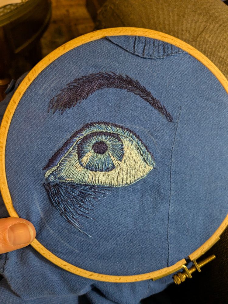 Focus sur l'oeil droit 