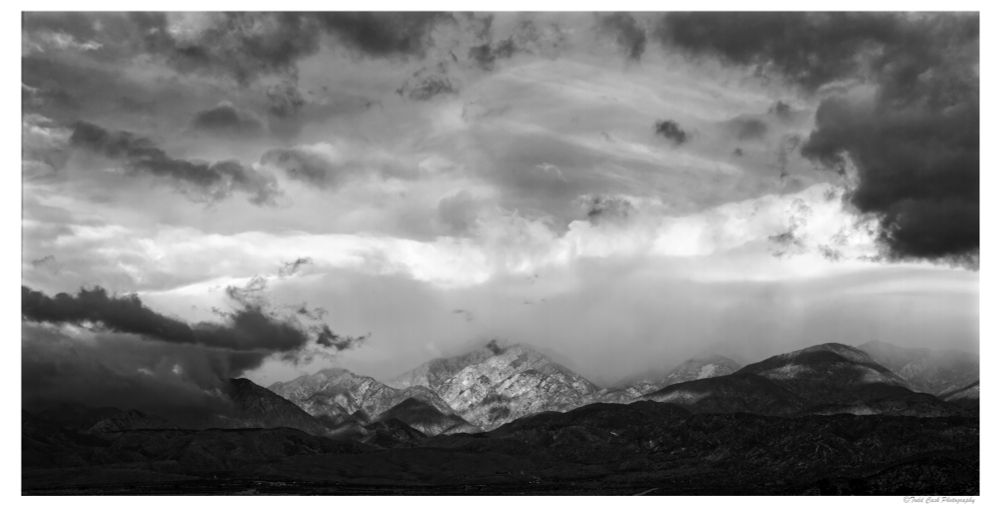 Storm clouds gathering over Mt. San Gorgonio