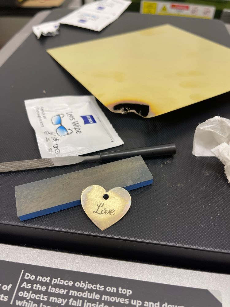 Cut out metal heart