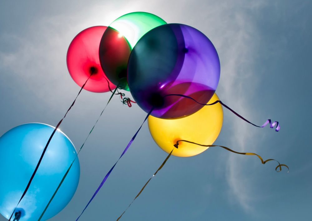 Balloons in the sky