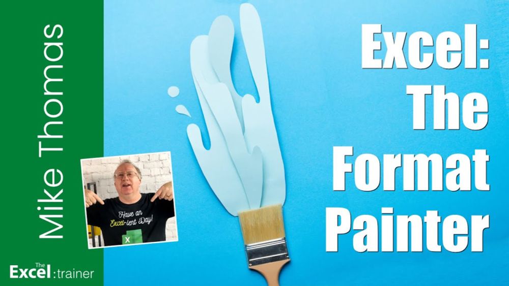 Excel: The Format Painter - How to QUICKLY Copy Formatting (including Column Width)