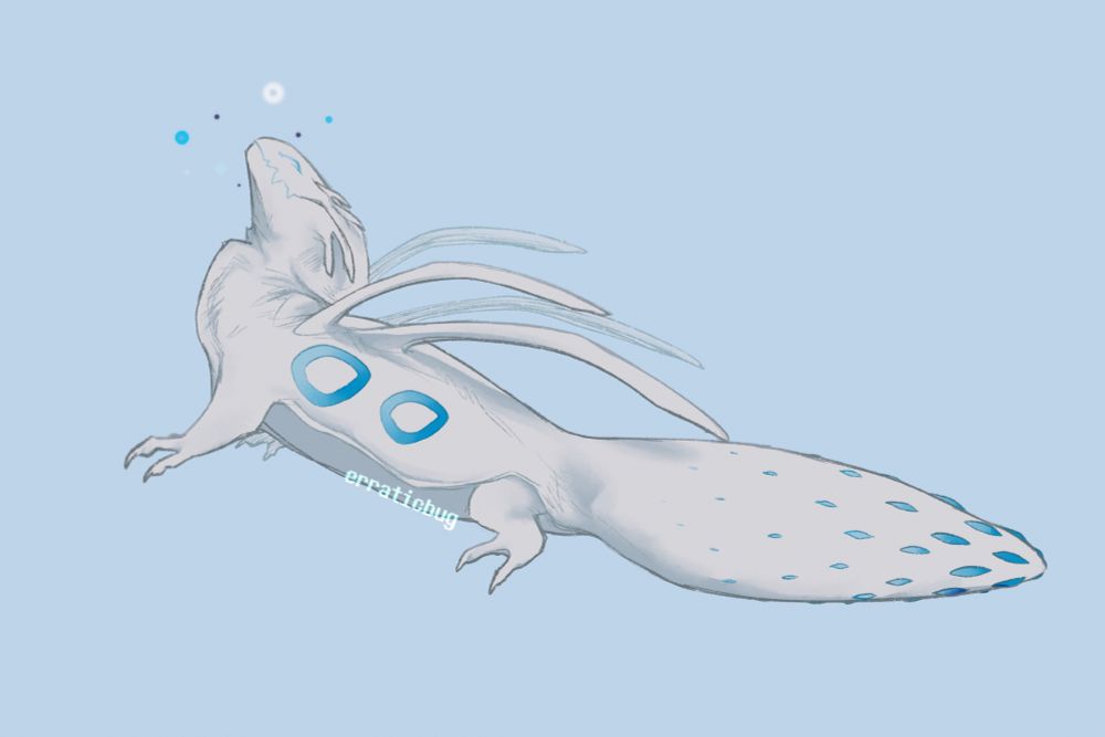 Oatmilk my beloved cyan lizard i love it so much