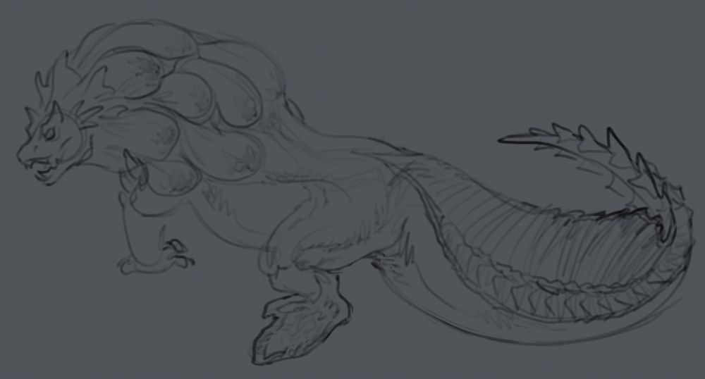 Royal Ludroth (Monster Hunter Leviathan) sketch