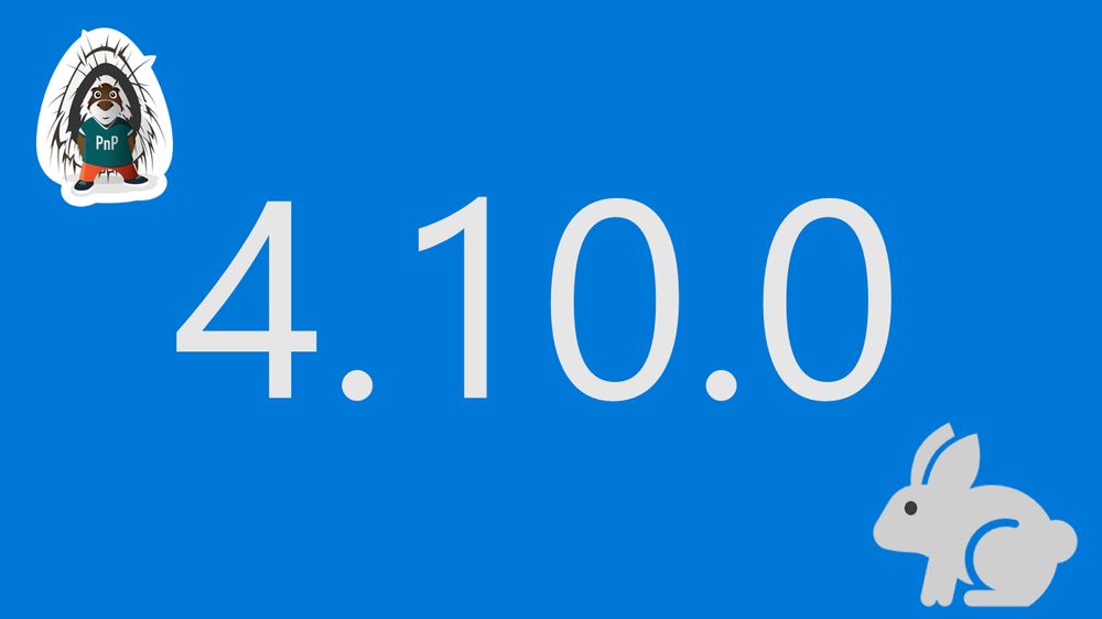 PnPjs release 4.10.0 image
