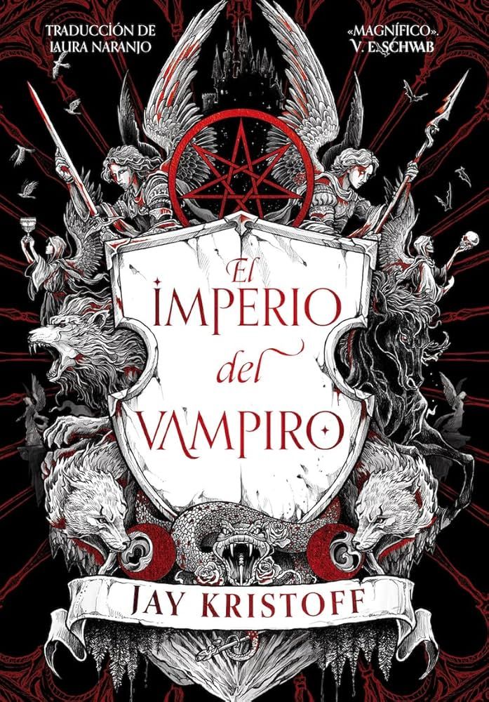Portada del libro "El imperio del vampiro", de Jay Kristoff. Nocturna Ediciones.