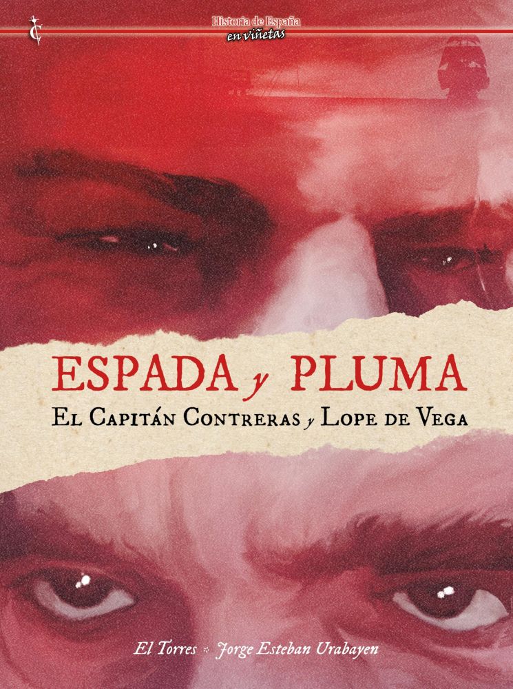 Portada del cómic "Espada y pluma: El capitán Contreras y Lope de Vega".