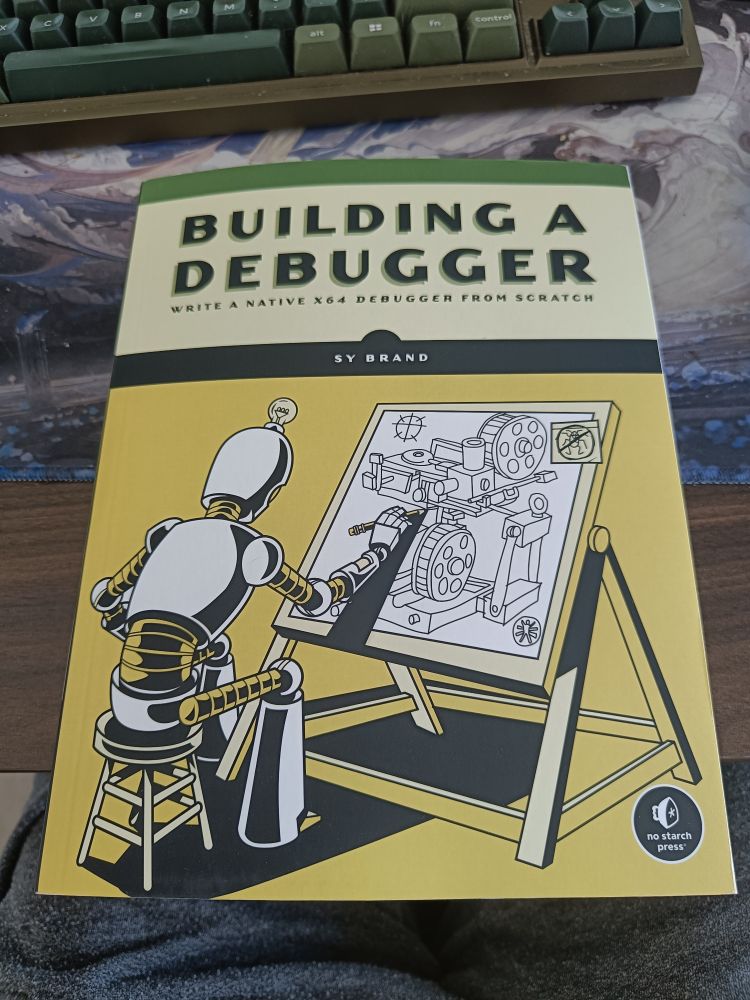 A photo of the book building a debugger