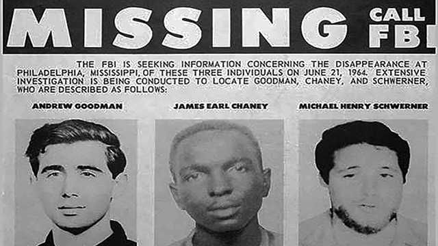 On June 21, 1964, three young men disappeared near the town of Philadelphia, Mississippi.