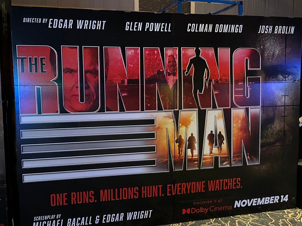 AMC Theater display for The Running Man