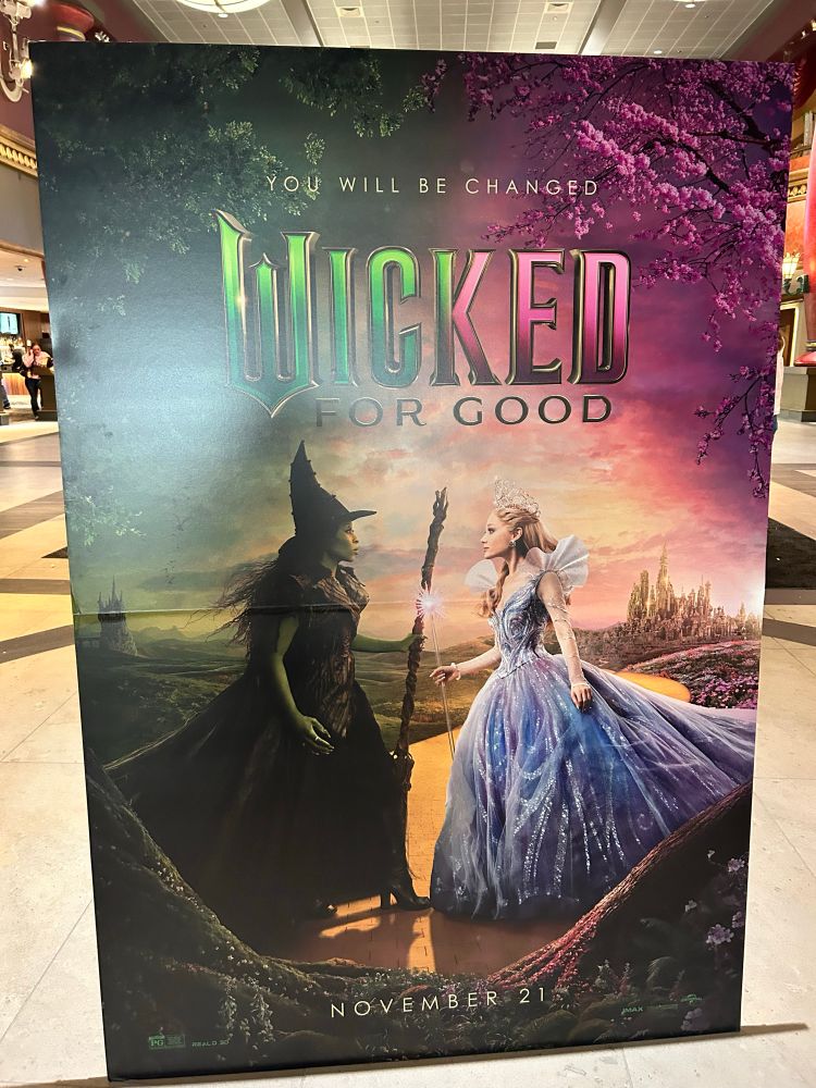 Theater display for Wicked for Good