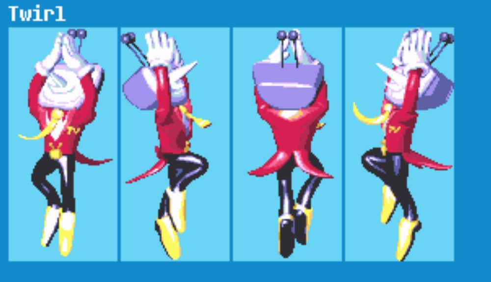 Tenna’s gay little twirl sprite sheet