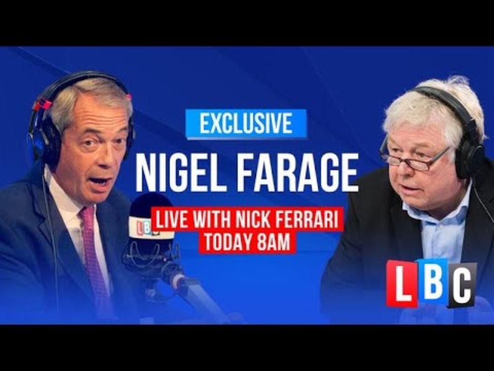 Nigel Farage takes your calls | Watch LIVE