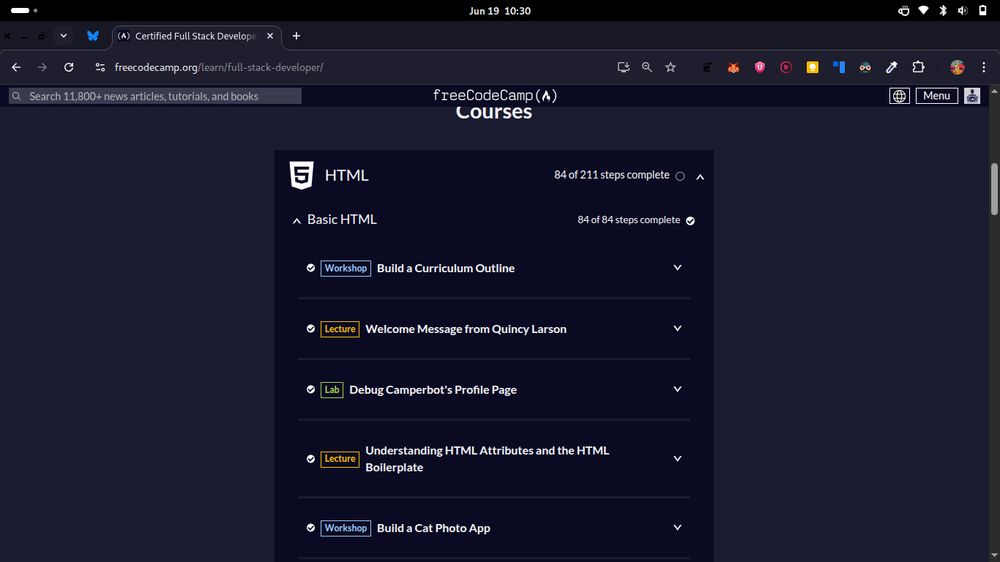 HTML Basic from freeCodeCamp 