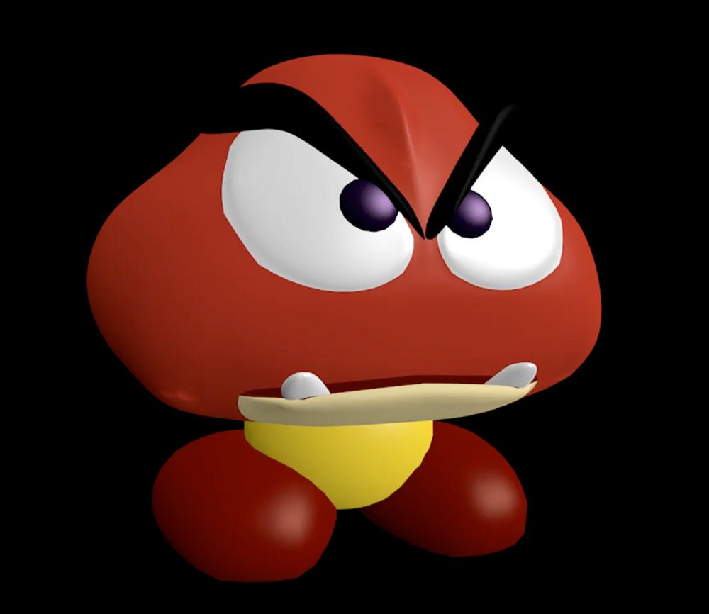 Pre-rendered goomba from Super Mario 64