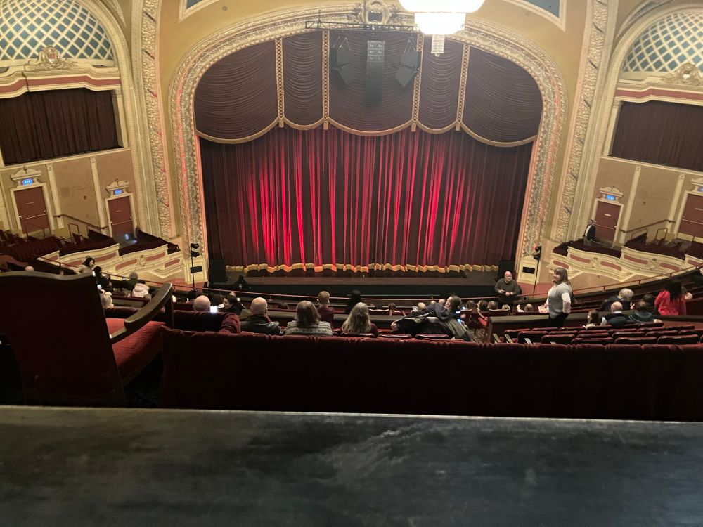 View from the balcony of the stage at the Orpheum Theater in Minneapolis