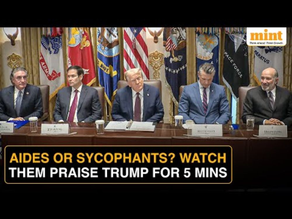 'Thank You President': Cabinet Meeting Turns Reality TV | The One Where They ALL Just Praised Trump