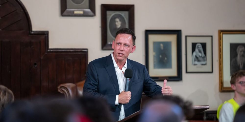 The Palantir cofounder will explore how Christian theology intersects with modern technology in four private lectures merging faith and business.