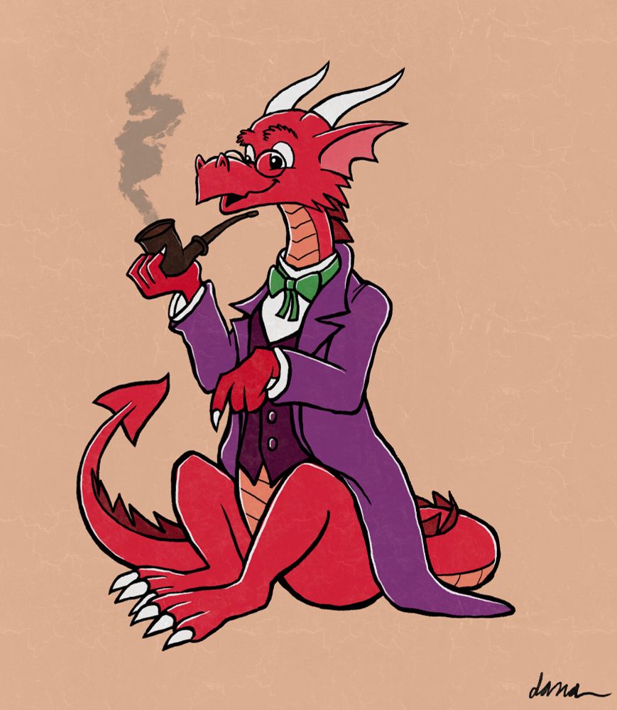 Same drawing, but the dragon is wingless.