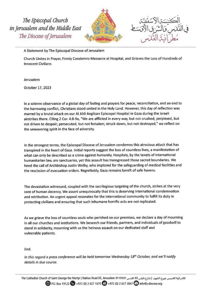 A pic of the statement
