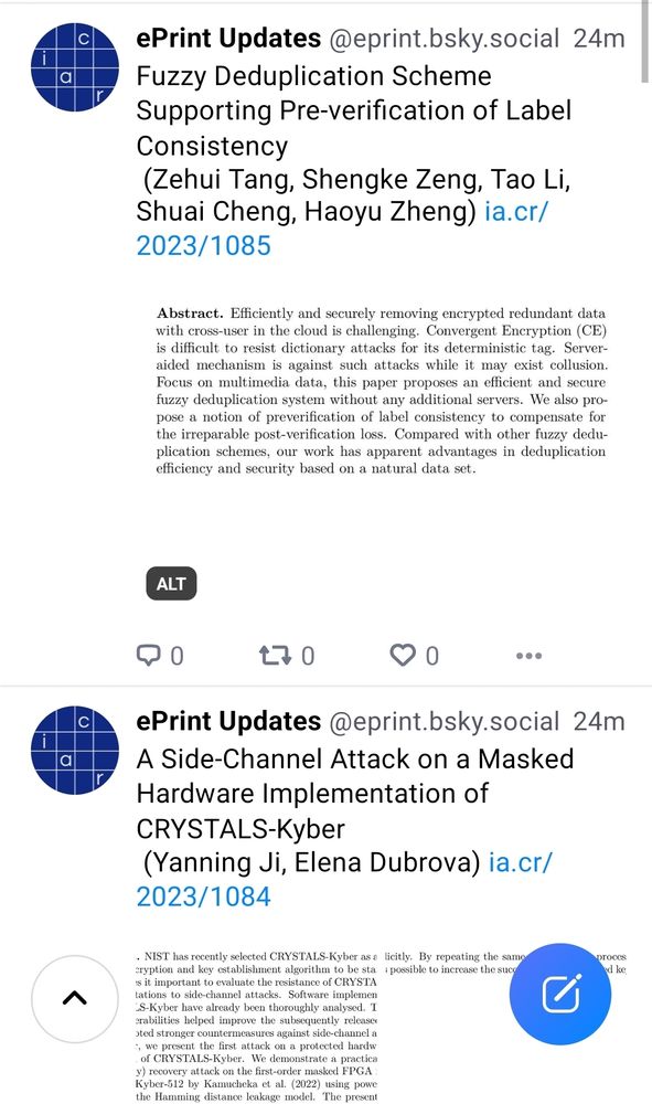 The same papers posted 24min ago