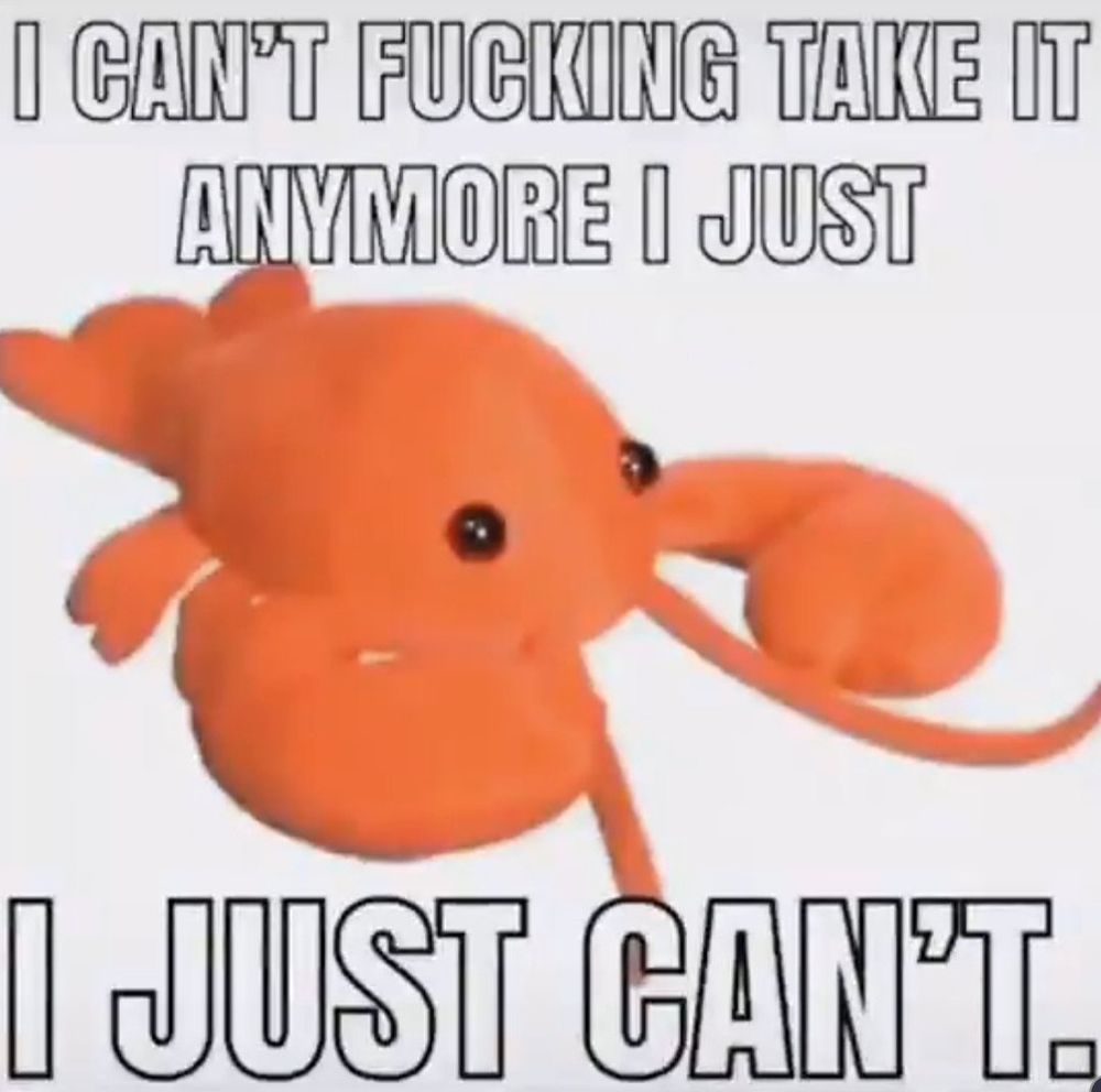 i cant fucking take it anymore i just cant