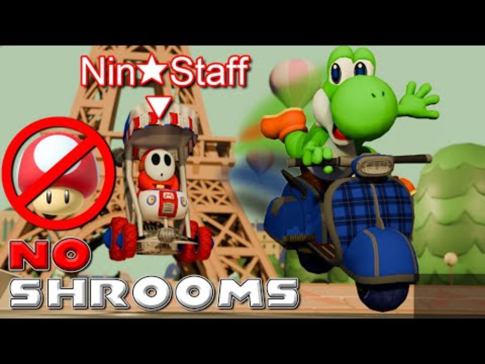 Beating Every Staff Ghost Without Mushrooms - Mario Kart 8 Deluxe DLC