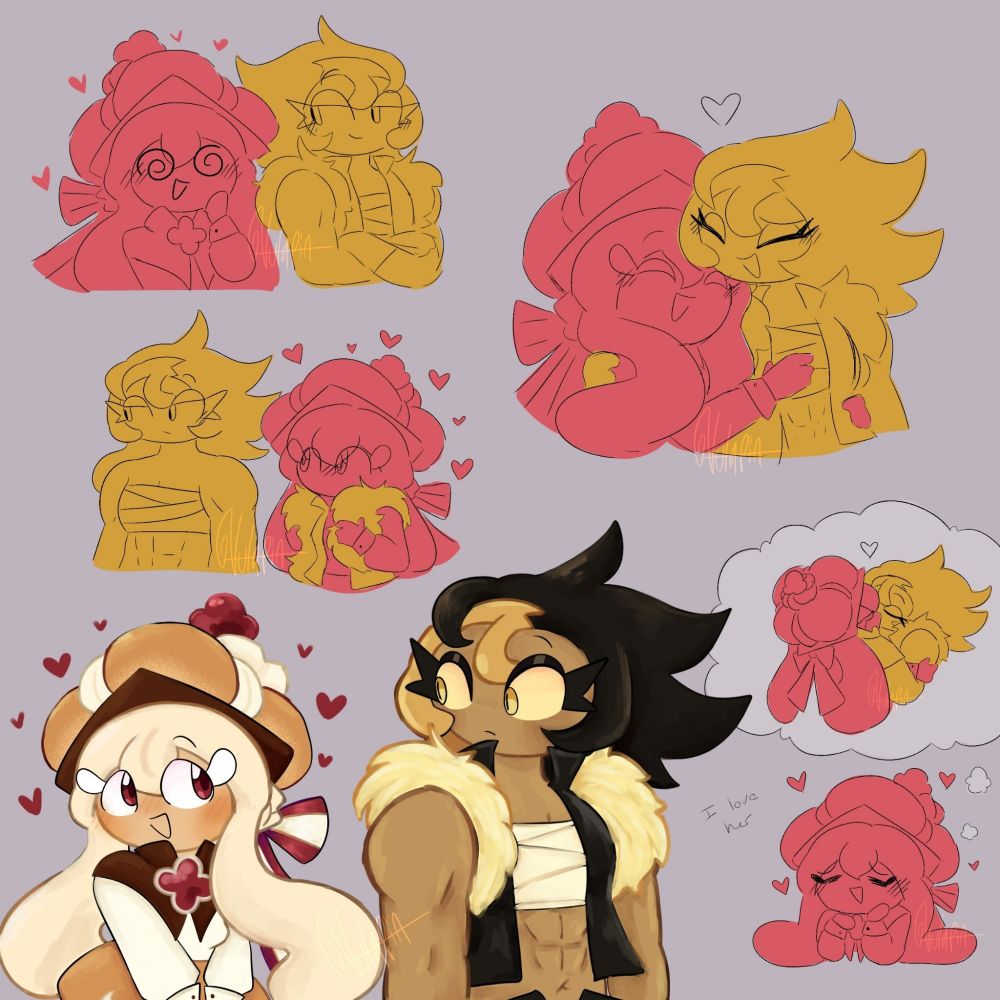 Caramel Choux Cookie and Street Urchin Cookie doodles. I LOVE THEM!!!