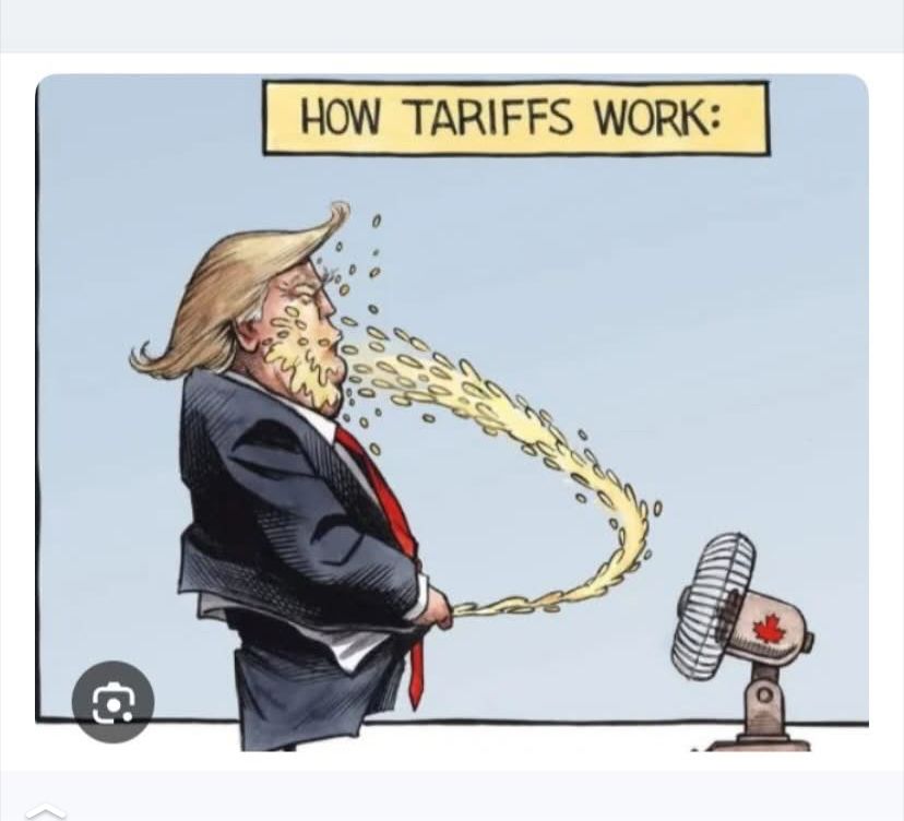 DJT pissing into a fan that blows his puss back in his face