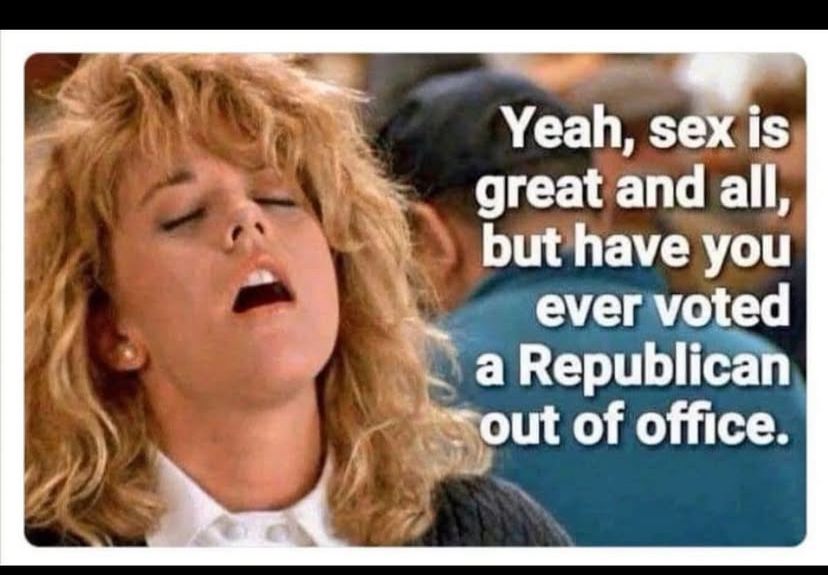 Meg Ryan with head tilted back and mouth opened 