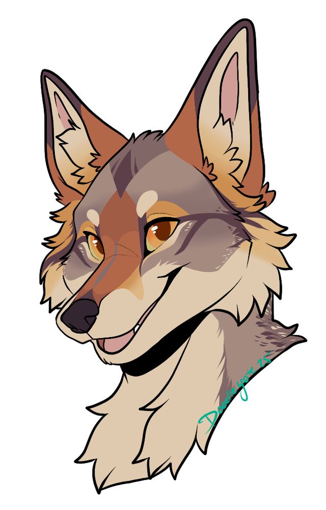 Headshot of Mezcal the coyote