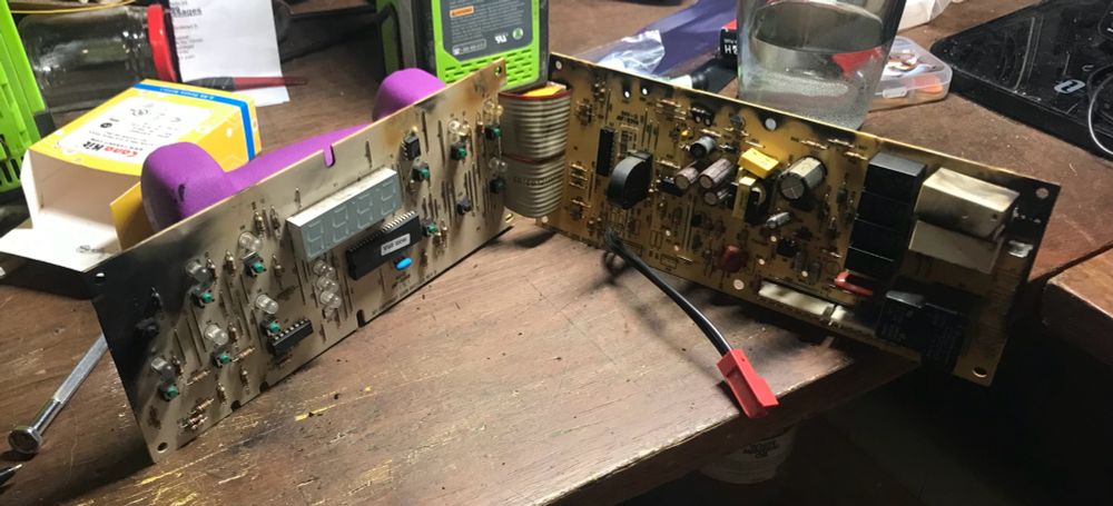 Damaged Oven control board