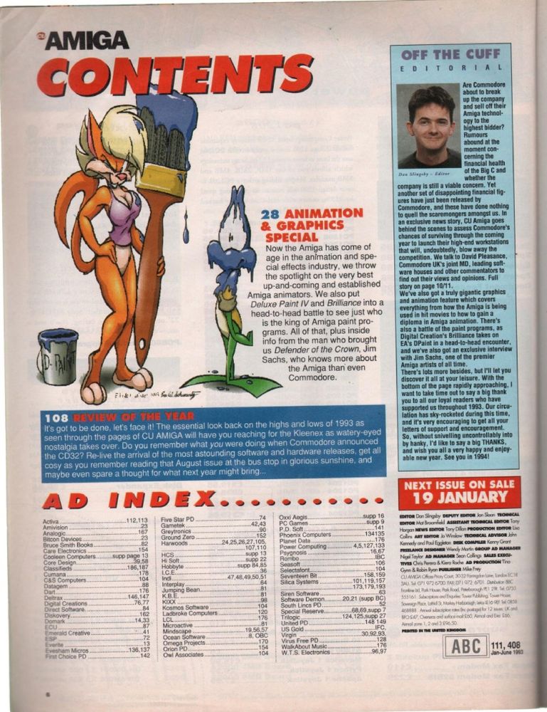 1994:

CU Amiga Magazine Issue 047, page 6

Full mag --> https://archive.org/stream/cuamiga-magazine-047#page/n5