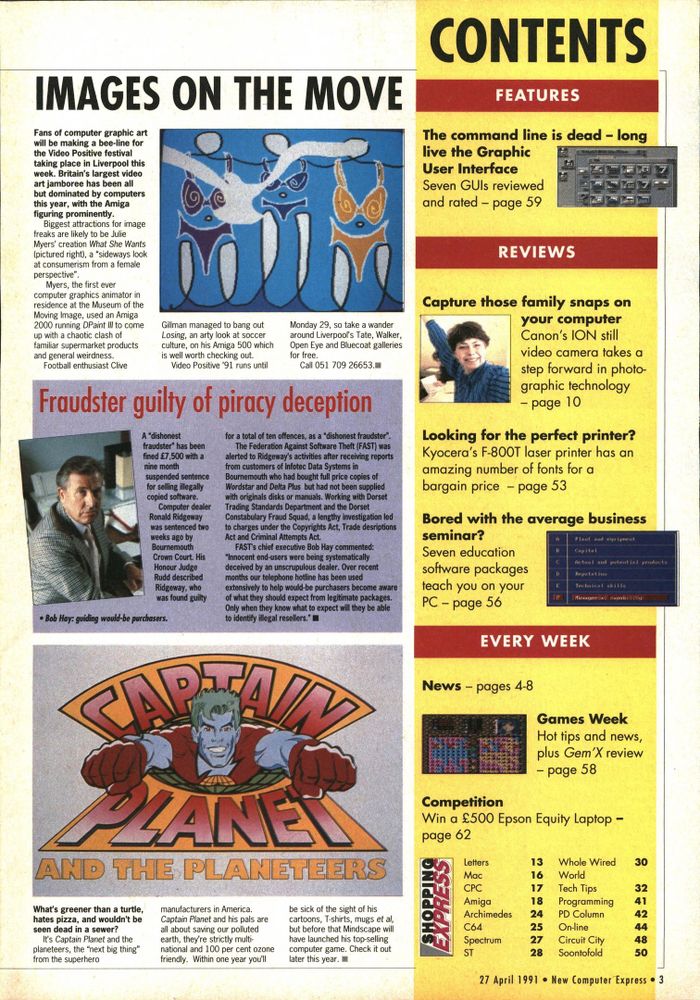 What else were you doing in 1991?

New Computer Express (UK) Issue 129 April 27 1991, page 3

Full mag --> https://archive.org/stream/new-computer-express-uk-issue-129-april-27-1991#page/n2