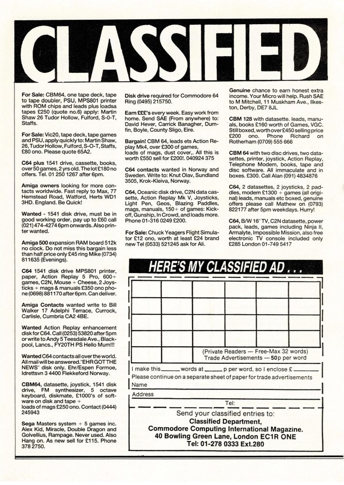 1990:

Commodore Computing International (1990-02), page 88

Full mag --> https://archive.org/stream/commodorecomputinginternational199002#page/n87