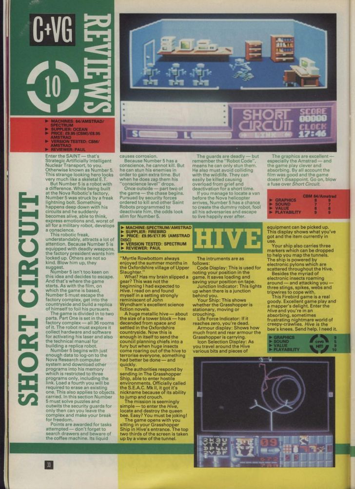 1987:

Computer & Video Games - Issue 066 (1987-04)(EMAP Publishing)(GB), page 30

Full mag --> https://archive.org/stream/Computer_Video_Games_Issue_066_1987-04_EMAP_Publishing_GB#page/n29