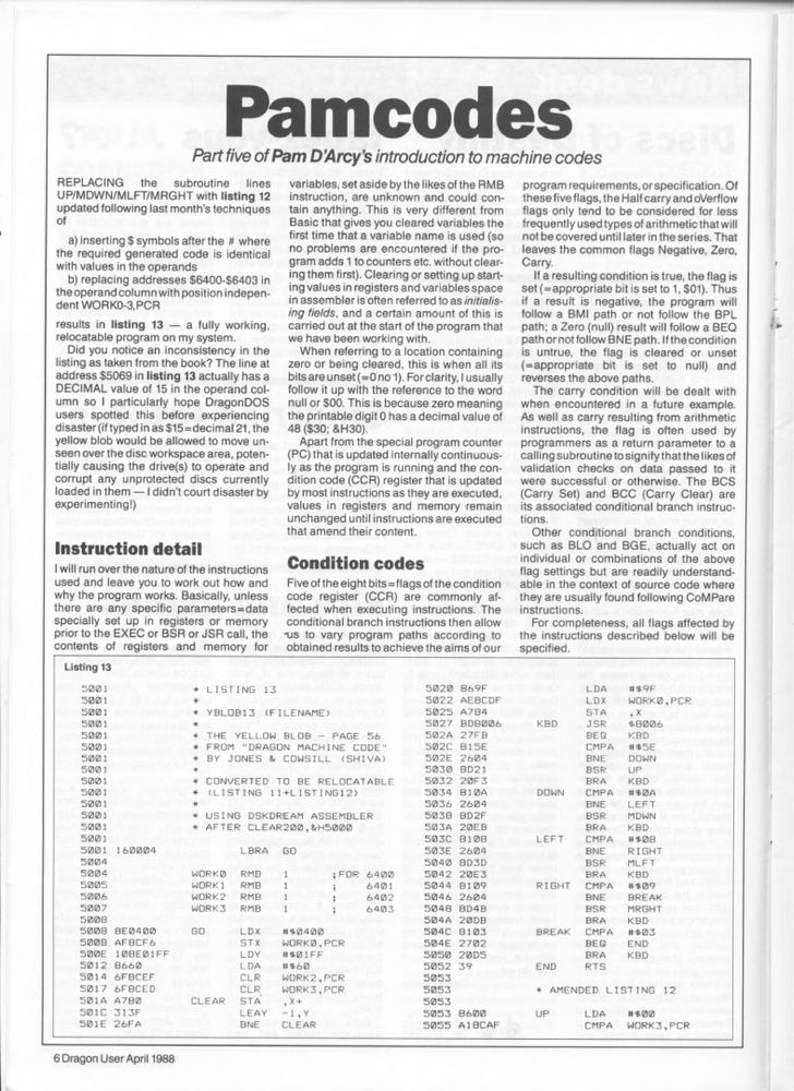 1988:

Dragon User Magazine Issue 60, page 6

Full mag --> https://archive.org/stream/dragon-user-magazine-60#page/n5