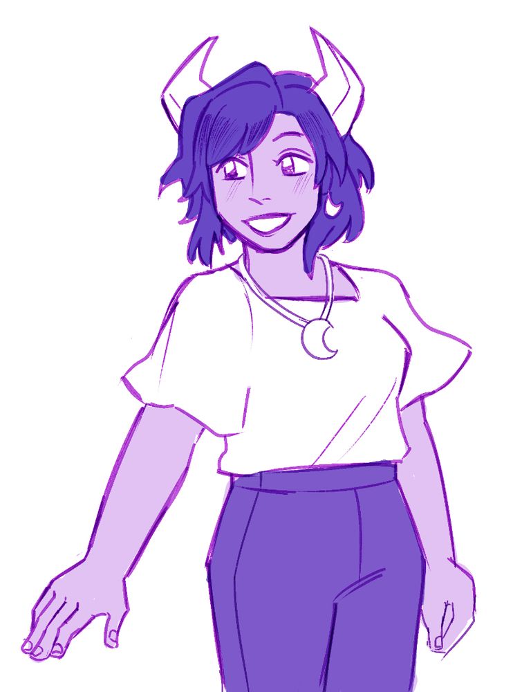 Digital sketch of my OC Bryce.