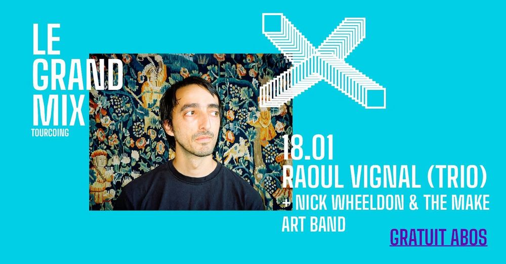 Raoul Vignal et Nick Wheeldon en concert au Grand Mix le 18 janvier 2025.
Je joue de la batterie et de la guitare dans le groupe de Nick Wheeldon !