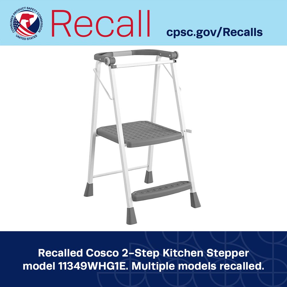 Recalled Cosco 2-step kitchen stepper.