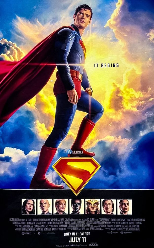 Superman 2025 movie poster