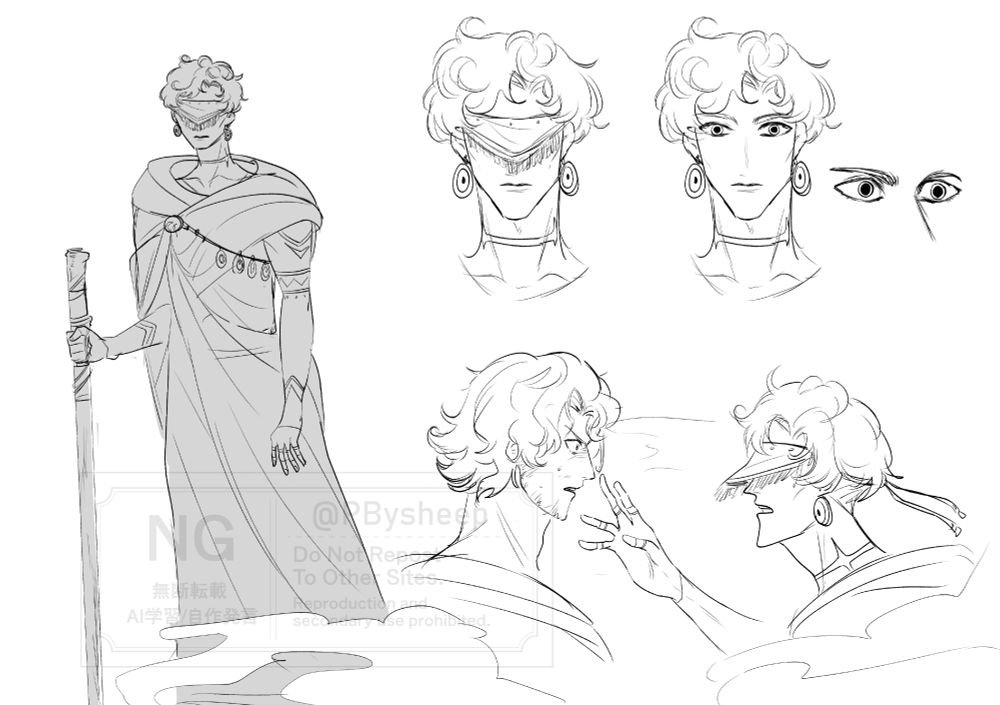 Tiresias (The Prophet) inspired by his VA.