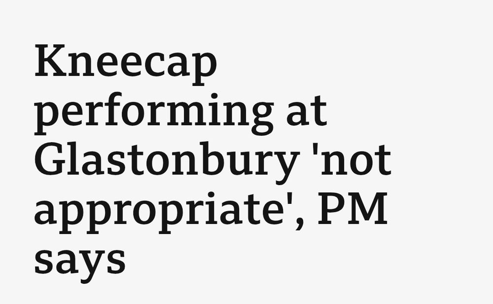 Kneecap performing at Glastonbury 'not appropriate', PM says