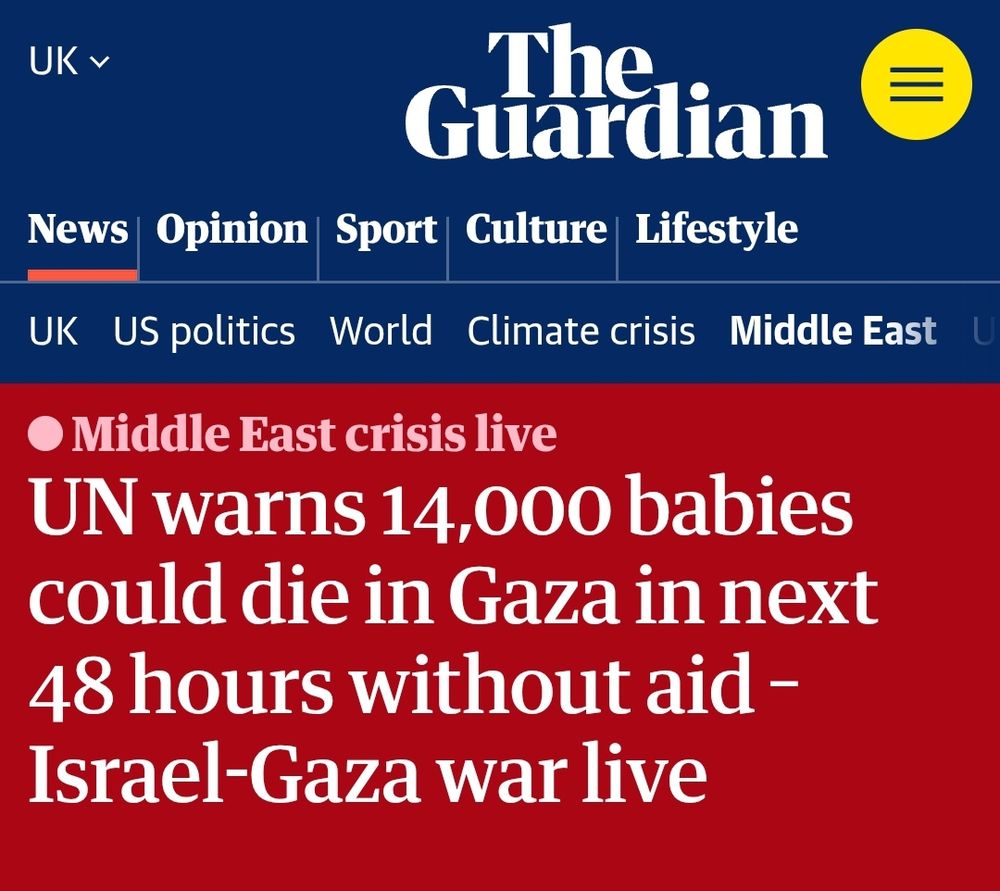 UN warns 14,000 babies could die in Gaza in next 48 hours without aid – Israel-Gaza war live