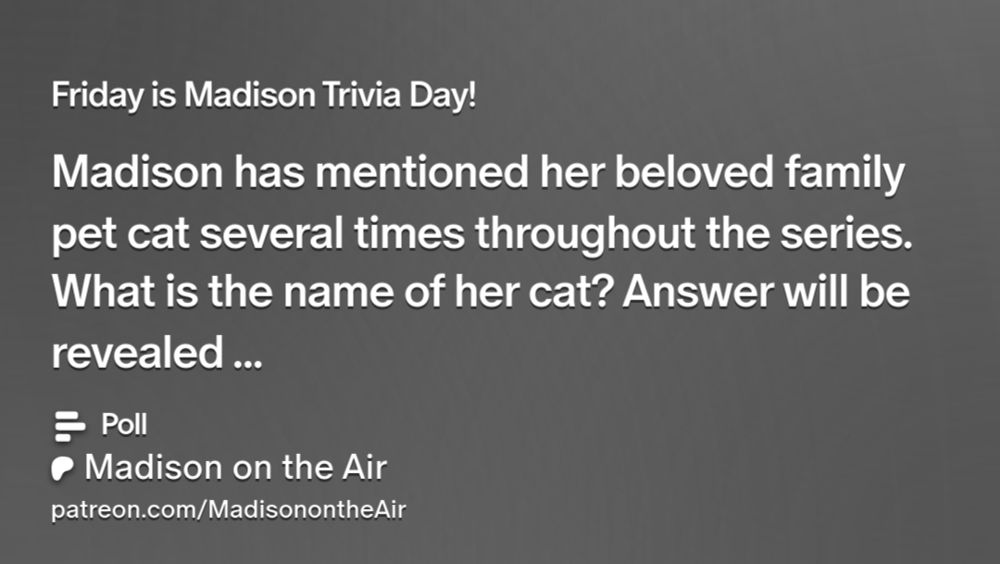 Friday is Madison Trivia Day! | Madison on the Air