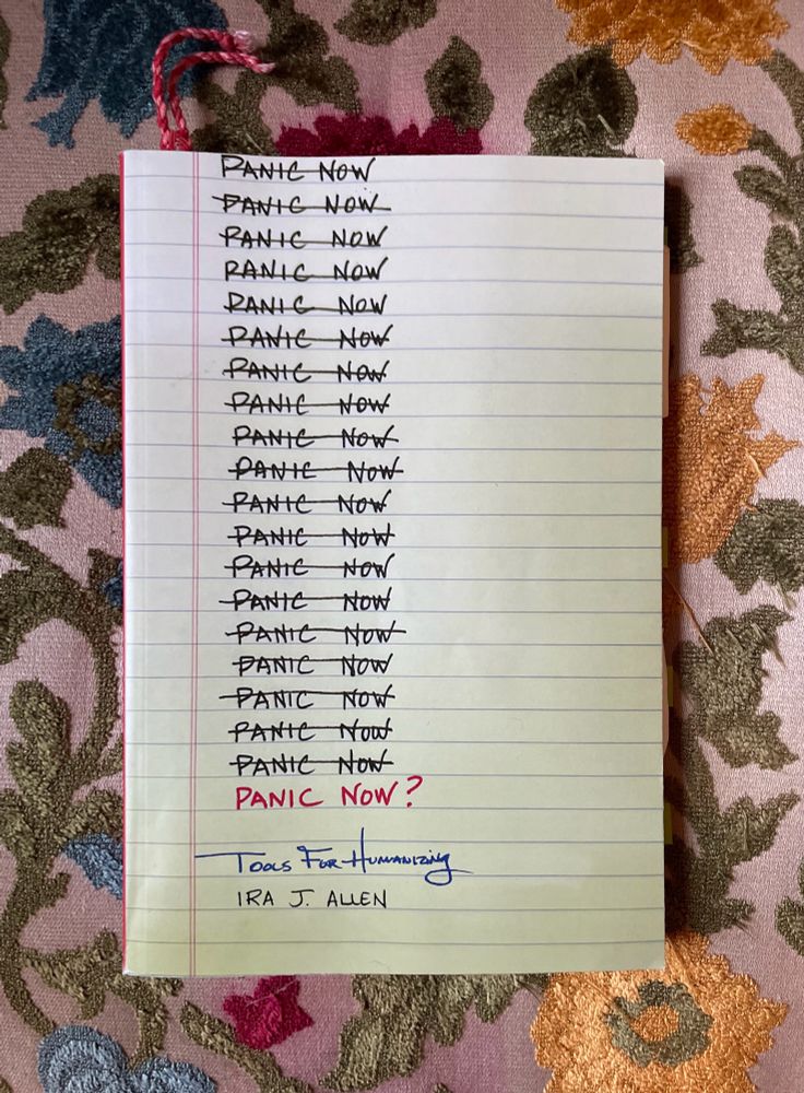 A photo of the book Panic Now?: Tools for Humanizing by Ira J. Allen 