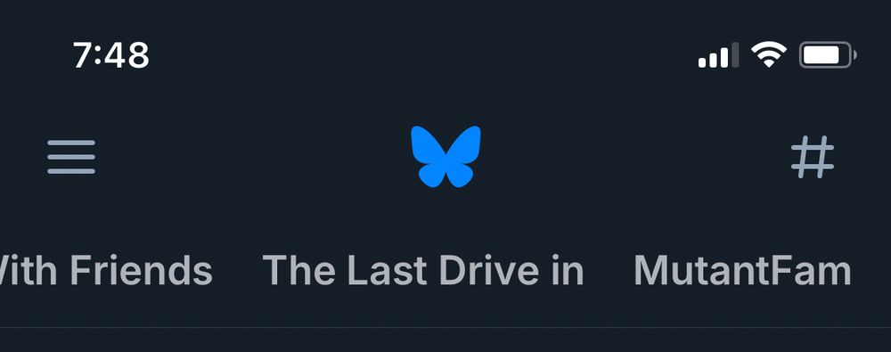 The feeds appear at the top of your Bluesky feed. 